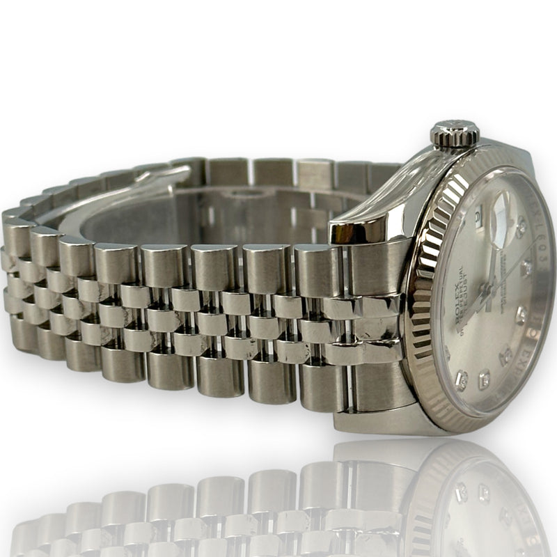Rolex Datejust 36mm Diamond Dial 2015 Box Papers Stainless Watch