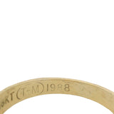 Vahe Naltchayan Vintage 1987 Solid 18kt Yellow Gold Chrysoprase Intaglio Ring Size 5
