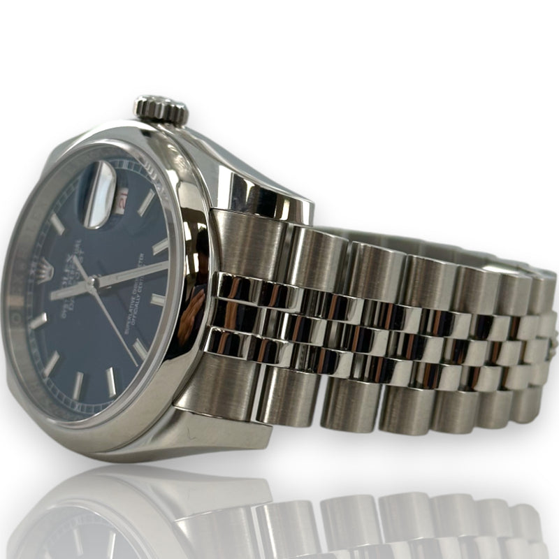 Rolex 116200 Datejust II 36mm Blue Dial Stainless Steel Watch B&P