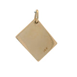 Solid 14kt Yellow Gold Marriage License "State of Bliss" Dangle Charm