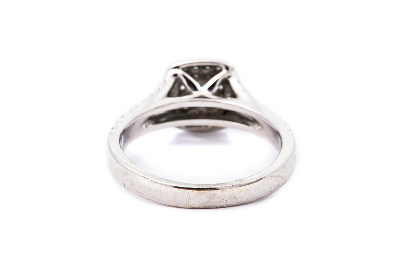 Zales Celebration Diamond Engagement Ring 14k 585 White Gold 0.65ctw Size 7.5