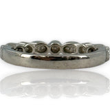 Zoara Platinum and Diamond Milgrain Round and Marquise Shapes Wedding Band