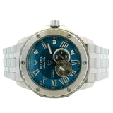 Bulova Marc Anthony Marine Star 98D184 45mm Blue Dial Steel Automatic Watch