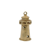Vintage Solid 14kt Yellow Gold 3D Lighthouse Dangle Charm