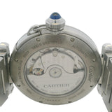 Cartier Pasha 4266 41mm Silver Dial Stainless Steel & Leather Watch Box & Papers