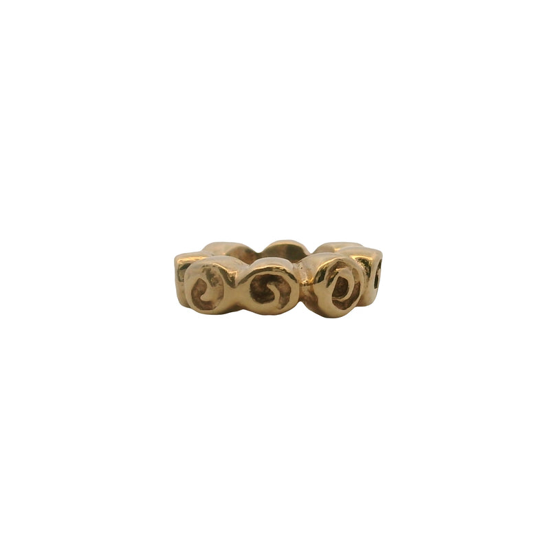 Charm separador de rosas pequeñas de Pandora de oro amarillo macizo de 14 kt (2 unidades)