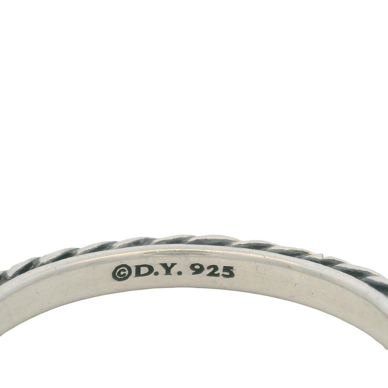 David Yurman Cable Collectibles® Stackable Band Ring In Solid 925 Sterling Silver Size 8