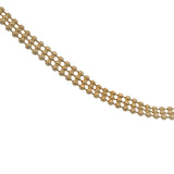Retired Mejuri Solid 14kt Yellow Gold Mesh 15" Chain Necklace with Citrine Pendant