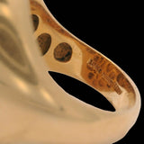 Roberto Coin Cocktail Collection 18kt Yellow Gold Rock Crystal 25mm Statement Ring Size 7
