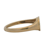Mejuri Solid 14kt Yellow Gold Letter D Engraved Small Pinky Signet Ring Size 2