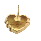 Vintage 1994 Tiffany & Co Solid 18kt Yellow Gold Cupid's Arrow Heart Stud Earrings
