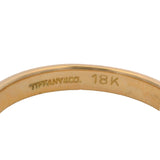 Vintage Tiffany & Co Solid 18kt Yellow Gold Classic Wedding Band Ring Size 6.5