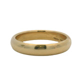 Vintage 1990 Tiffany & Co Solid 18kt Yellow Gold Classic Comfort Bland Ring Size 8.5