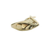 Vintage Solid 14kt Yellow Gold 17g Unique Grasshopper Insect Bug Ring With Diamond Eyes Size 8