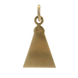 Vintage Solid 14kt Yellow Gold LA Dodgers Sports Baseball Charm