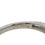 EFFY Solid 14kt White Gold 0.77ct Diamond Engagement Ring with Leaf Detail Size 7