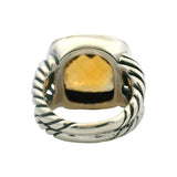 David Yurman Solid 925 Sterling Silver and Citrine Large Albion Ring Size 7