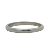 Antique 1921 Solid 18kt White Gold Thin 2mm Band Ring Size 6.5