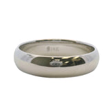 Blue Nile Solid 14kt White Gold 5mm Classic D-Shape Band Ring Size 8.5