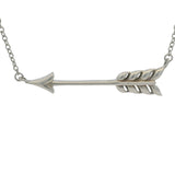 Tiffany & Co Retired Rare Solid 925 Sterling Silver Rubedo Metal Arrow Necklace 18"