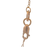 LeVian Solid 14kt Rose Gold Smoky Quartz and Diamond Ribbon Pendant