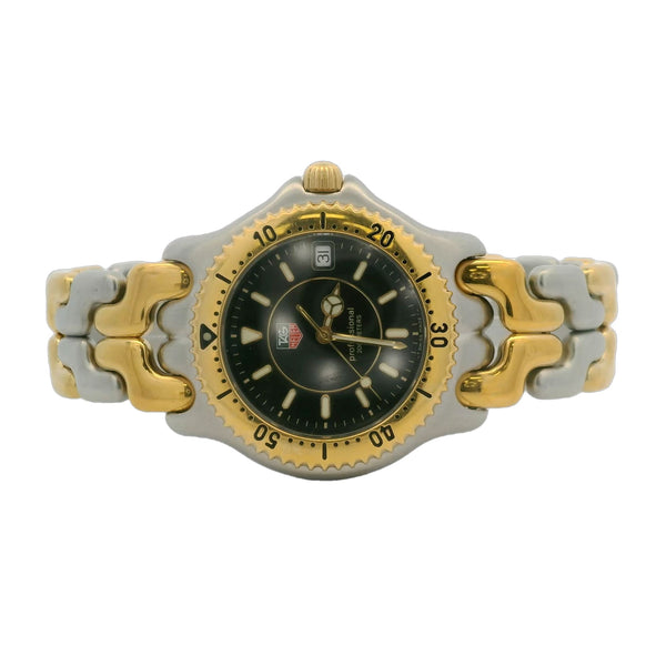 Tag Heuer Professional Elegance WG1125 Black Dial Two Tone Steel 38mm Watch