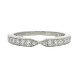 Chaumet Solid 950 Platinum and G VS 0.38ctw Diamond Half-Eternity Triomphe de Chaumet Band Ring Size