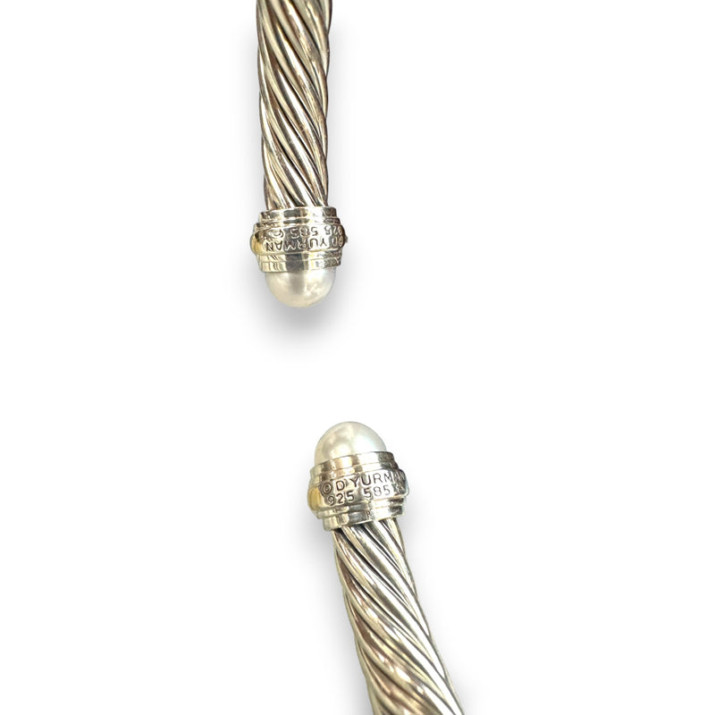 David Yurman Classic Cable Cuff Bracelet in 925 Sterling Silver and 14kt Yellow Gold