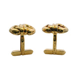 Bulgari Bvlgari Solid 18kt Yellow Gold Doppio Cuore Knot 19g Cufflinks Made in Italy
