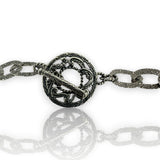 Carolyn Pollack Rodeo Romance Collection 925 Sterling Silver Openwork Southwest Toggle 20" Necklace