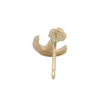 Single Coquí el Original Solid 14kt Yellow Gold Ship's Anchor Nautical Stud Earring