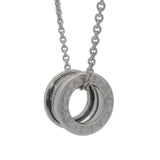 Bulgari Bvlgari Solid 18kt White Gold Classic Spring B.zero1 16" Necklace Made in Italy