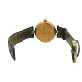 Vintage Cartier Must Vendome 2491 30mm Trinity Dial 925 Vermeil OG Leather Watch