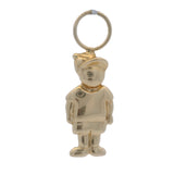 Vintage Solid 14kt Yellow Gold Boy Child in Baseball Cap Charm Pendant