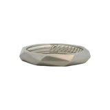Rare Retired David Yurman Solid 950 Platinum Faceted 4mm 12g Band Ring Size 11