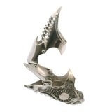 Solid 925 Sterling Silver Gothic Knight Armor Full Finger Articulated Claw Ring Size 10
