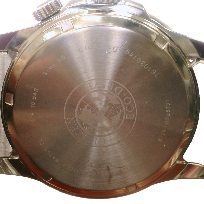 Citizen Eco-Drive 8729-R005791 44mm Calendrier Steel Blue Dial Watch