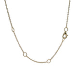 Shy Creation Fine Jewelry Solid 14kt Yellow Gold Celeste 0.09CT Triple Diamond Star Station Pendant Necklace with 4 Adjustable Lengths