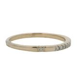 XO Jewels Solid 18kt White Gold and Diamond Half-Eternity Band Ring Size 8.5