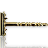 Vintage Rare 14kt Yellow Gold Realistic Shaving Razor Charm with White Gold Blade Detail