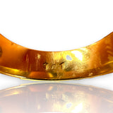 Vintage 1950-70s Solid 18kt Yellow Gold Textured Band Stackable or Wedding Size 4.5 Ring