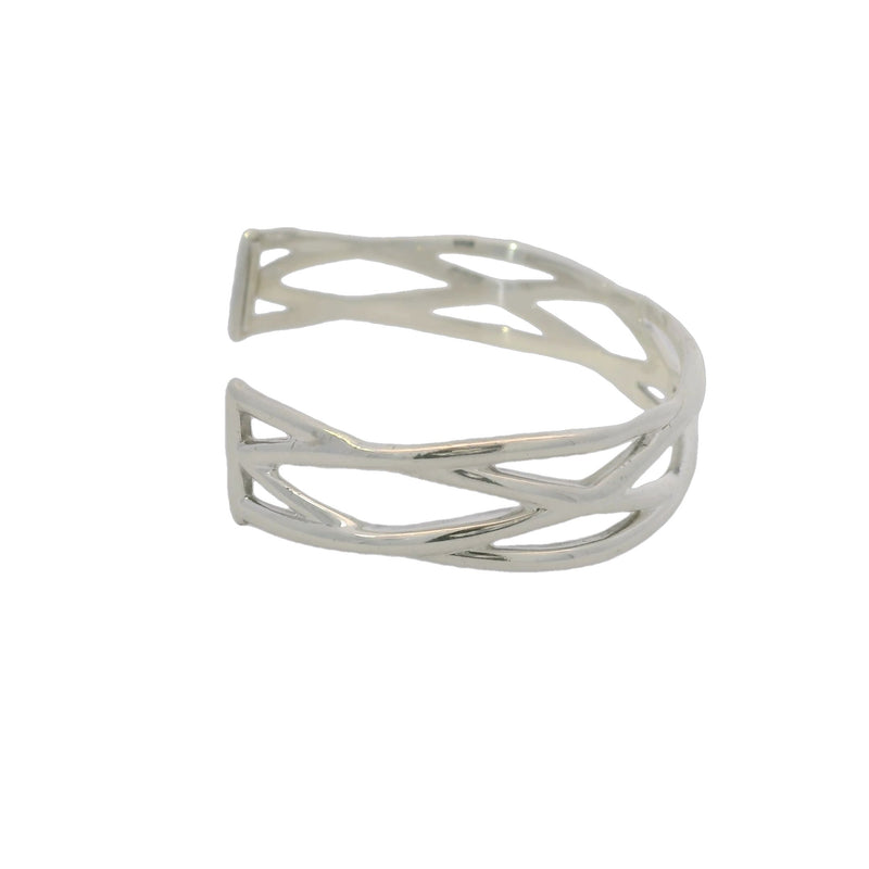 Tiffany & Co 925 Sterling Silver Narrow 11mm Celtic Knot Size Small Cuff Bracelet Made In Italy