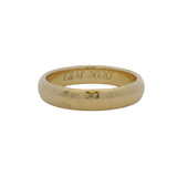 Tiffany & Co Signed Solid Heavy 18kt Yellow Gold 4.6mm Wedding Engagement Band "E&M 2020" Engraving Inside Size10 Ring