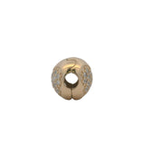 Retired Pandora Solid 14kt Yellow Gold and CZ Cubic Zirconia Pave Heart Clip Charm