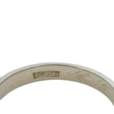 Antique 1929 18kt White Gold Intricate Floral Milgrain Wedding Band Size 6.25