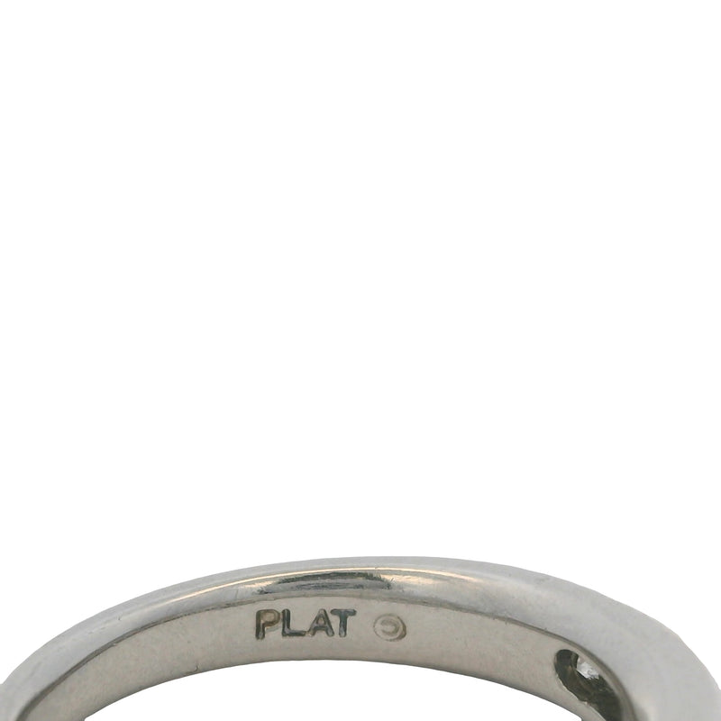 Diana Solid Platinum and 0.54ctw Diamond Half-Eternity Wedding Stackable Band Size 6