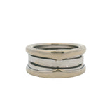 Bulgari Bvlgari Solid 18kt White Gold 7.8mm Wide B.zero1 3-Band Ring Size 4