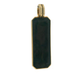 David Yurman Solid 18kt Yellow Gold and Forged Carbon Streamline® Ingot Amulet Pendant