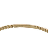 Solid 14kt Yellow Gold Dainty Thin Minimalist Rope Cable Pretzel Knot Ring
