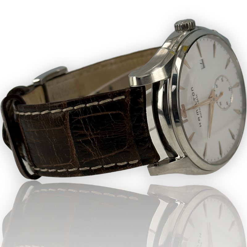 Hamilton Jazzmaster 43mm Steel Leather Band Automatic Watch